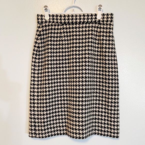Vintage houndstooth pencil skirt - Picture 5 of 8